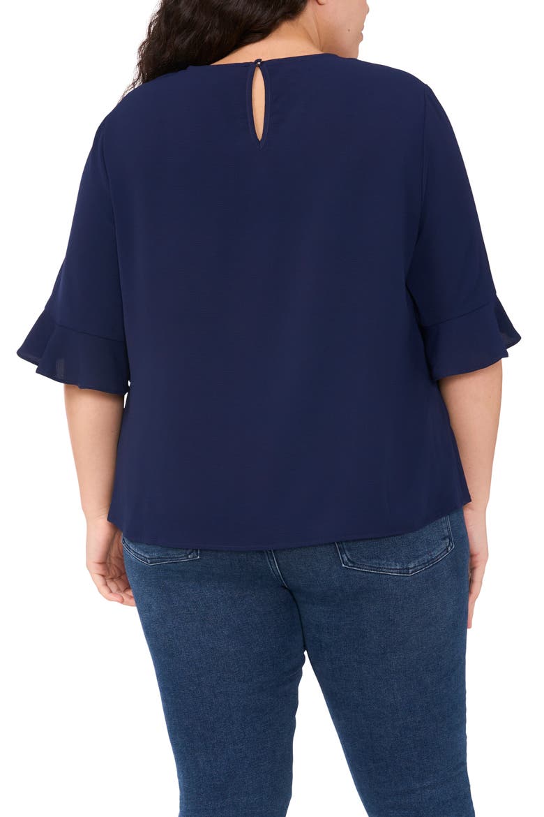 Ruffle Cuff Top, Alternate, color, CLASSIC NAVY