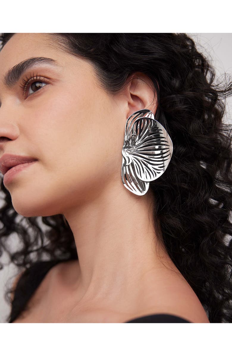 Jennifer Fisher Orchid Stud Earring, Alternate, color, Silver