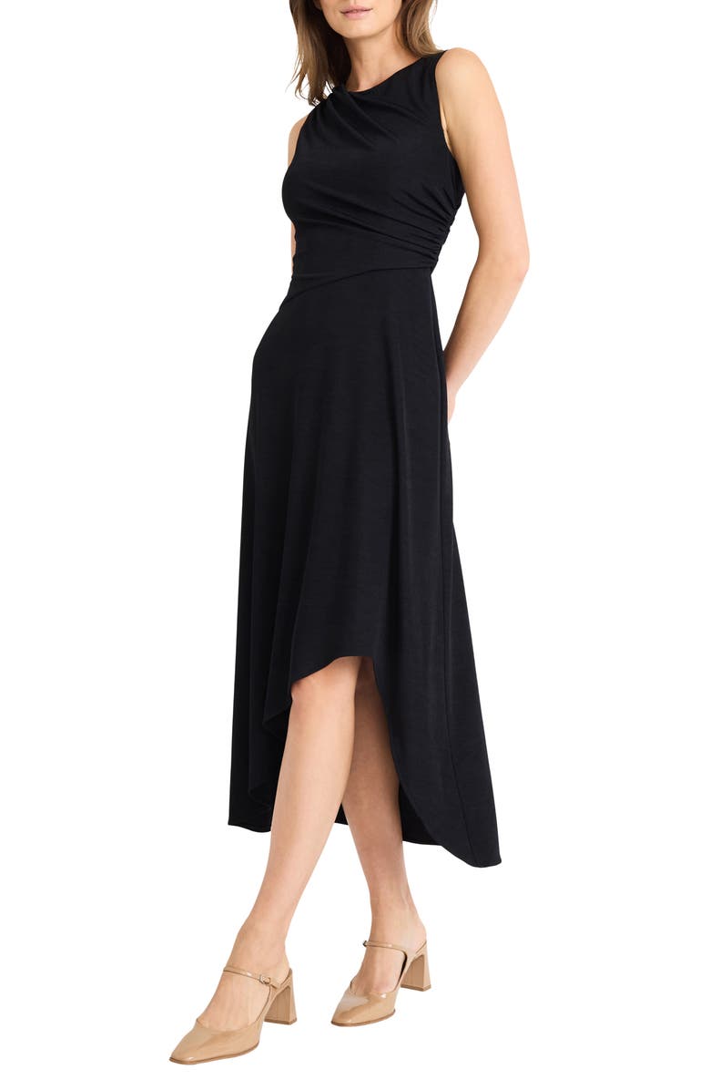 Maggy London Gathered High-Low Dress, Alternate, color,
