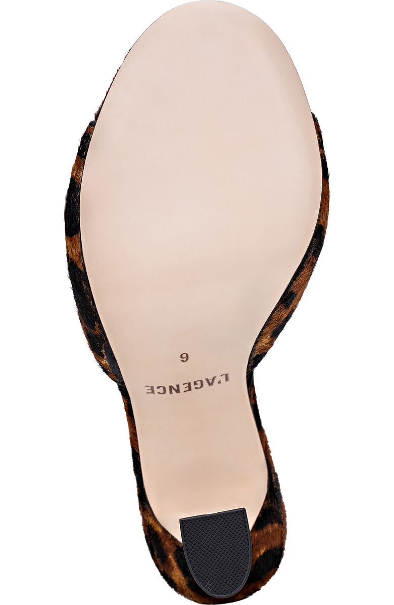 L'AGENCE Avery II Genuine Calf Hair Sandal, Alternate, color, Leopard Calf Hair