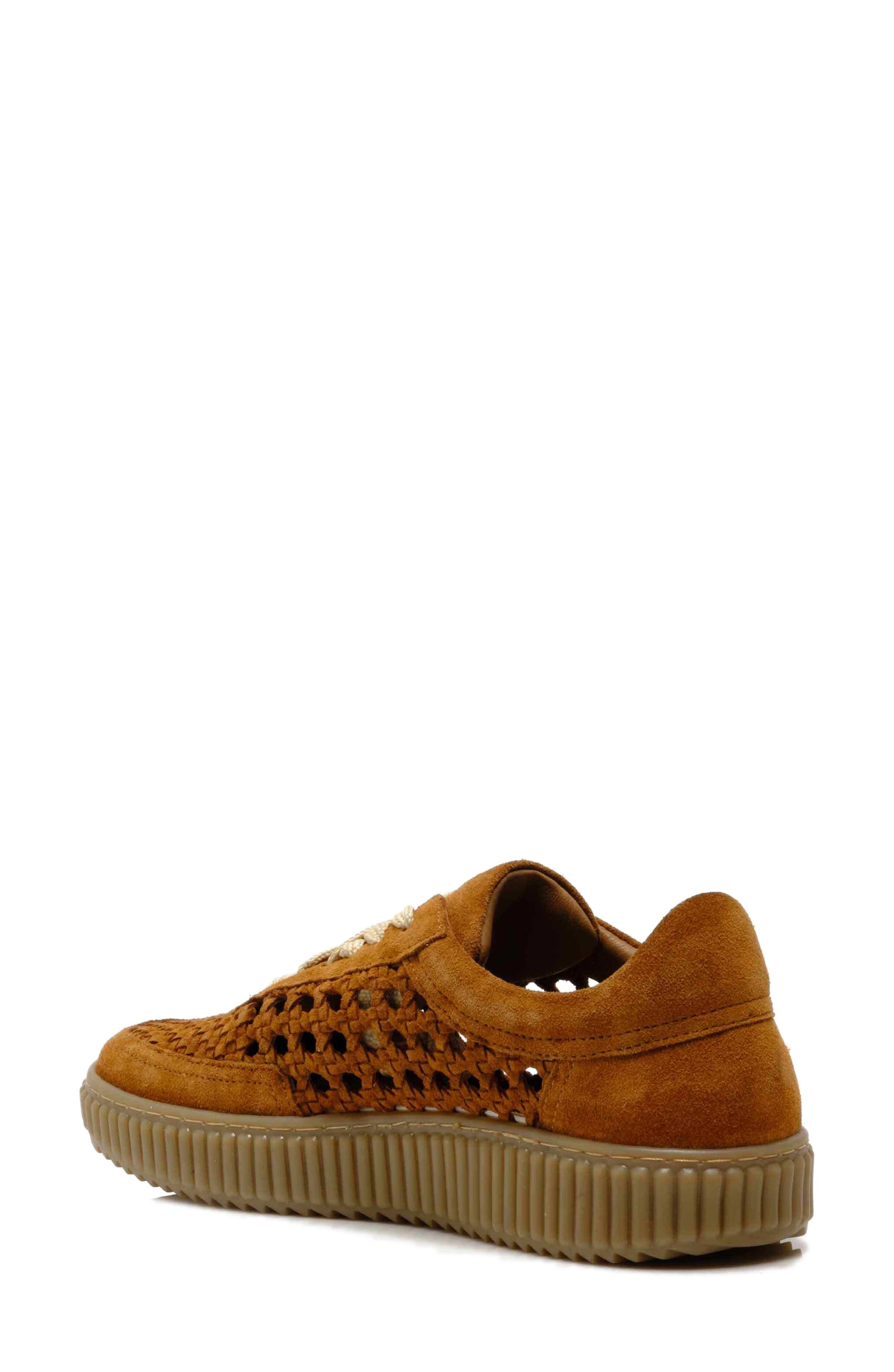 Free People Wimberly Woven Sneaker, Alternate, color, Tan Suede