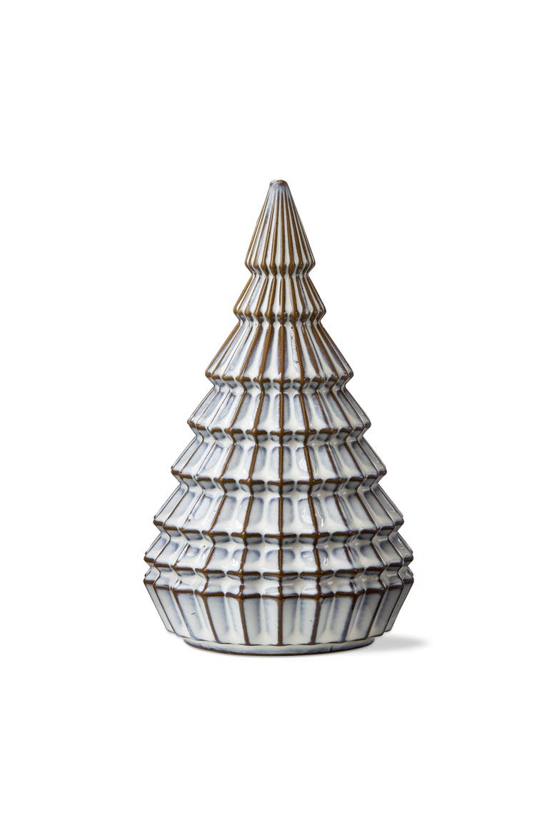 Large White Ceramic Aspen Tree Holiday Decor Sculpture, Main, color, White