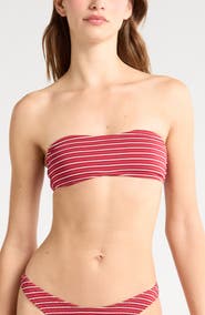 PacSun Emily Stripe Bandeau Bikini Top