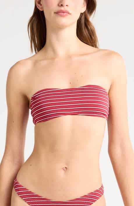 PacSun Emily Stripe Bandeau Bikini Top