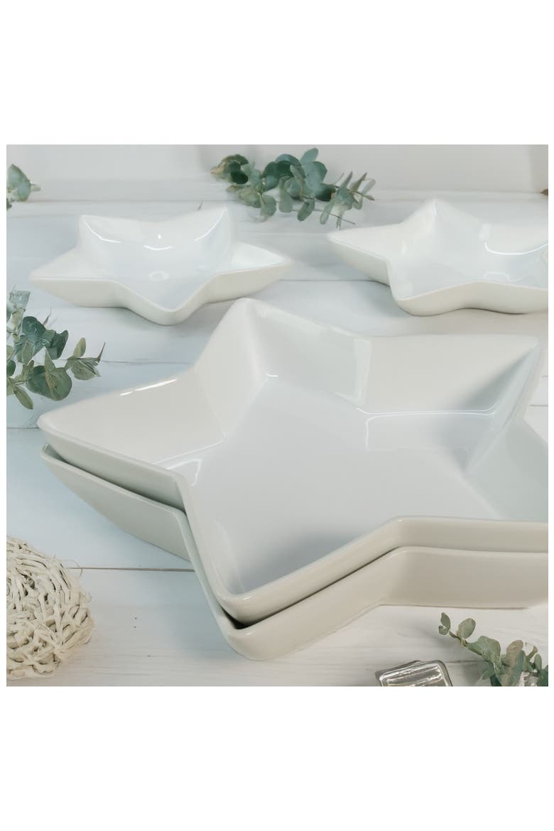 Assorted 4-Piece Star Bowls, Alternate, color, WHITE