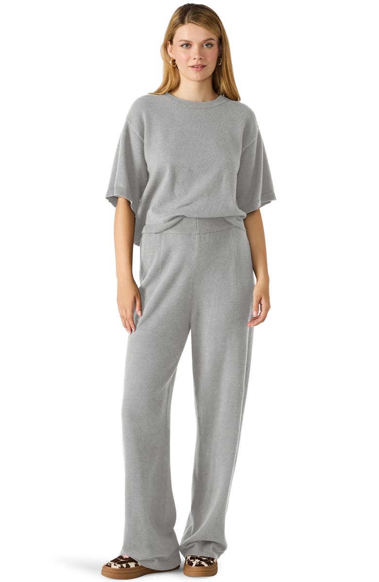 Steve Madden Kori Elbow Sleeve Crewneck Sweater, Alternate, color, Grey Heather