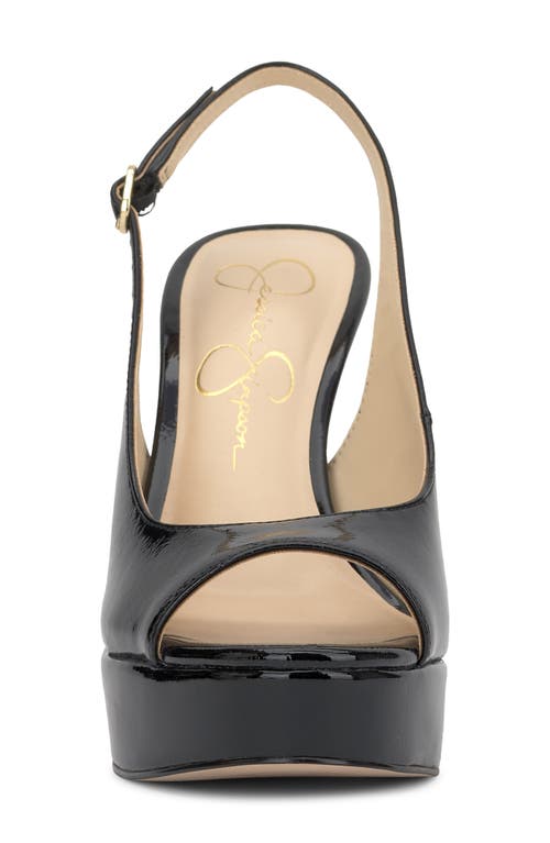 Jessica Simpson Sibilla Slingback Platform Sandal In Black