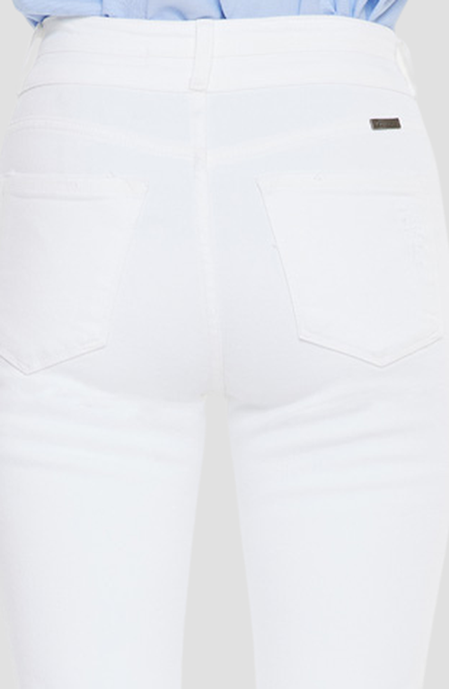 Kancan Cadence Ultra High Rise Slim Straight Leg Jeans In Blue