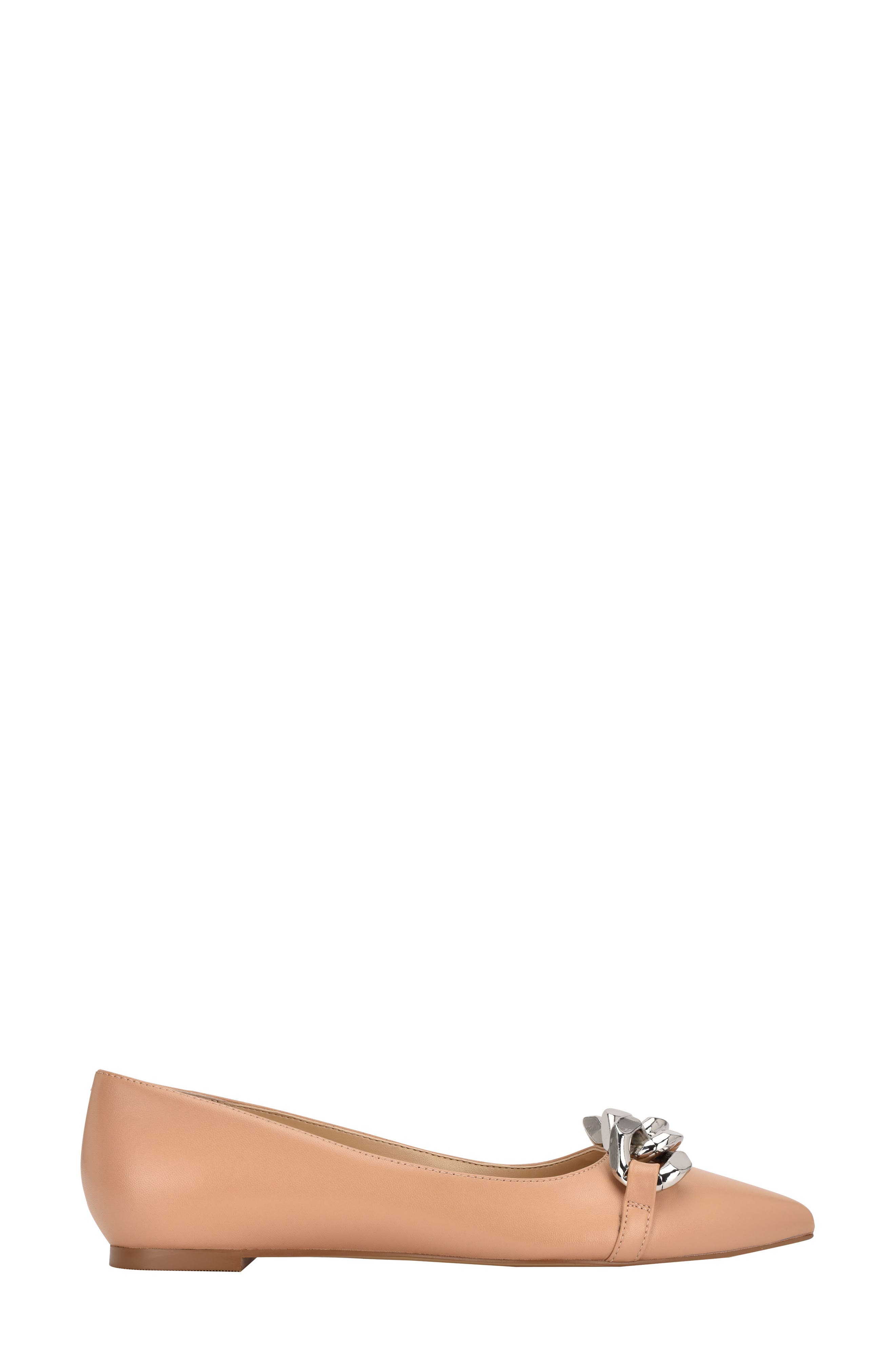 Seluna Flat, Alternate, color, NUDE LEATHER