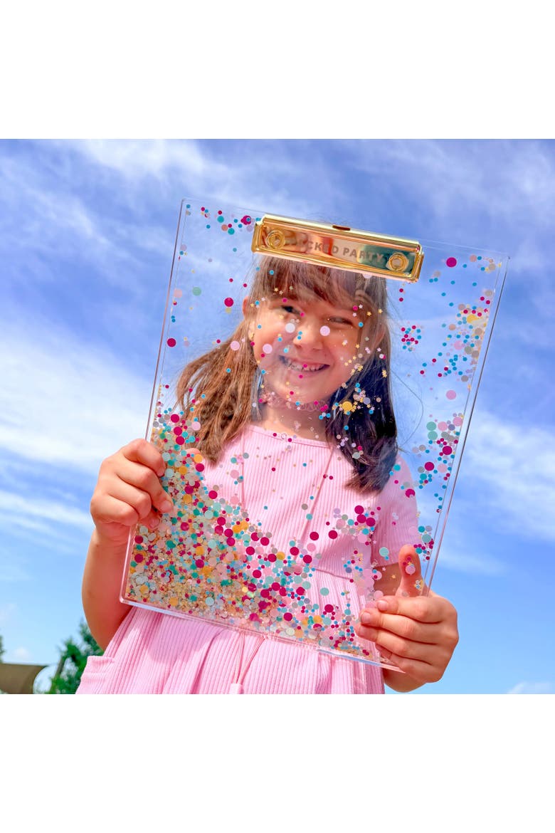 Confetti Filled Clipboard Desk Accessory, Alternate, color, Multicolor