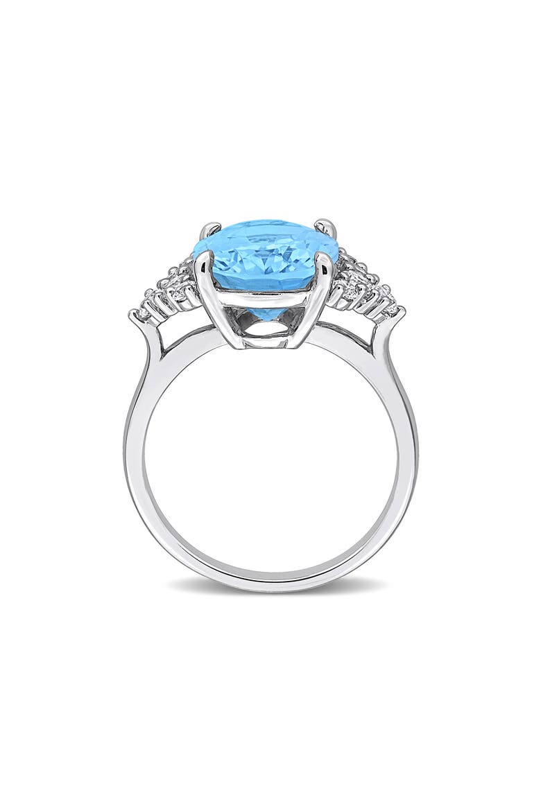 Sky Blue Topaz & Lab Created Sapphire Ring, Alternate, color, BLUE