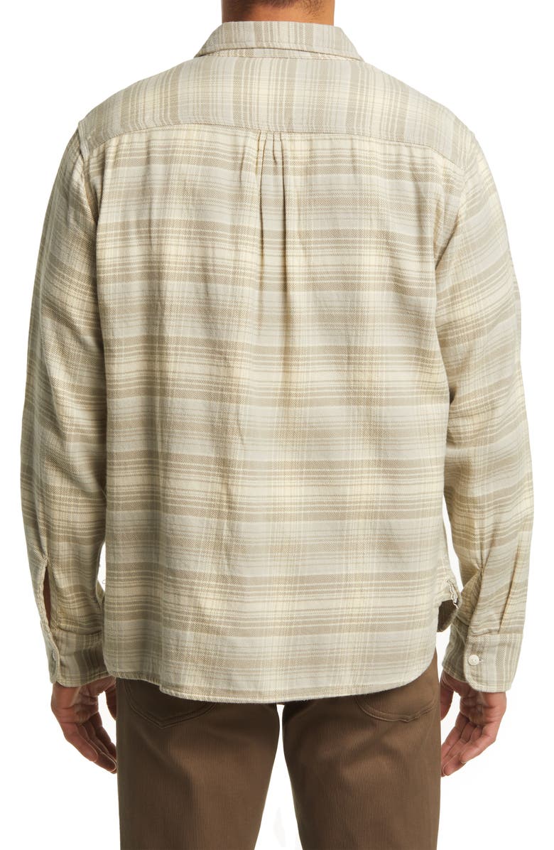 WYTHE Washed Flannel Button-Up Work Shirt, Alternate, color,