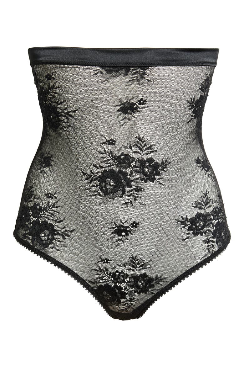 Louise High Waist Briefs, Alternate, color, BLACK