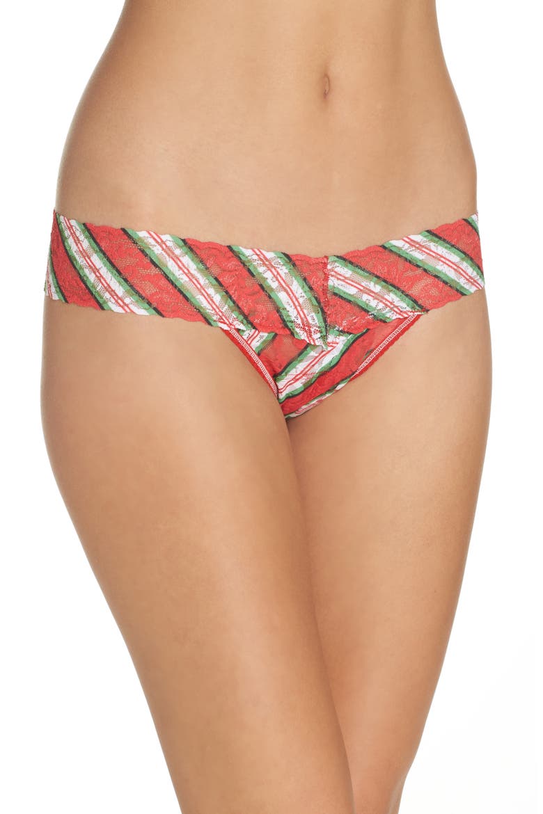 It's a Wrap Low Rise Thong, Main, color, RED MULTI