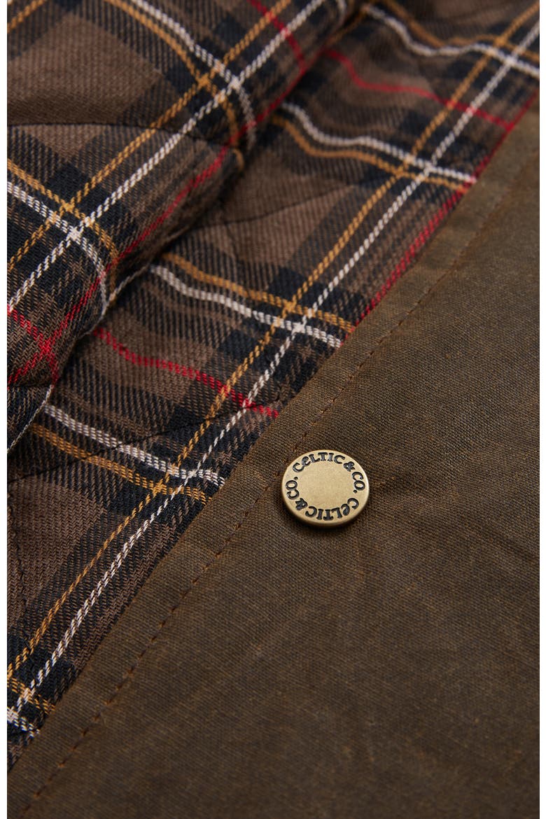 British Waxed Cotton Overshirt, Alternate, color, PEAT