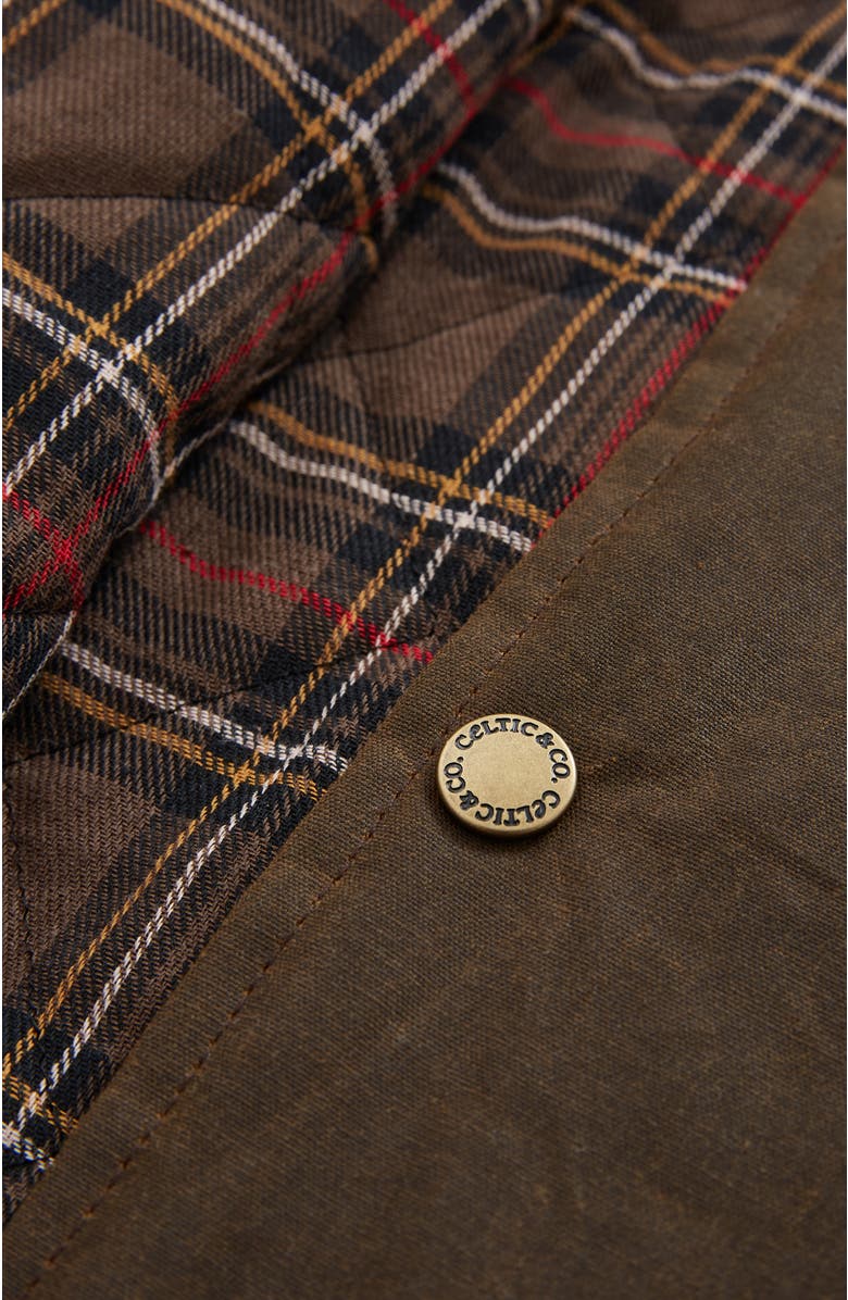 Celtic & Co. British Waxed Cotton Overshirt, Alternate, color, Peat