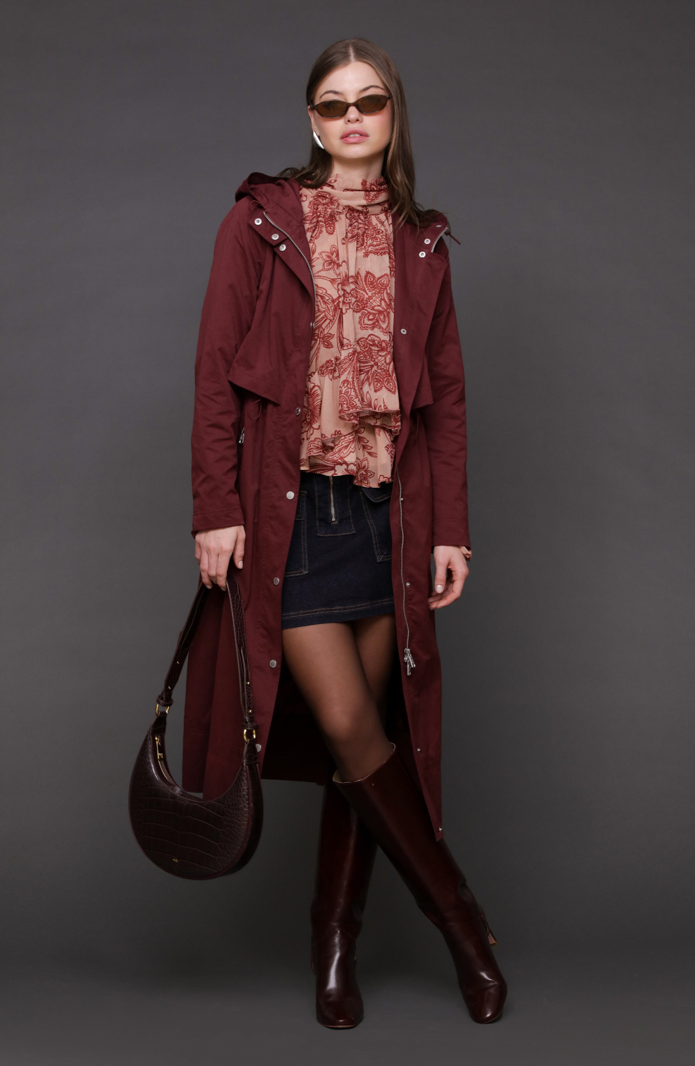 Hooded Maxi Rain Anorak - image 2
