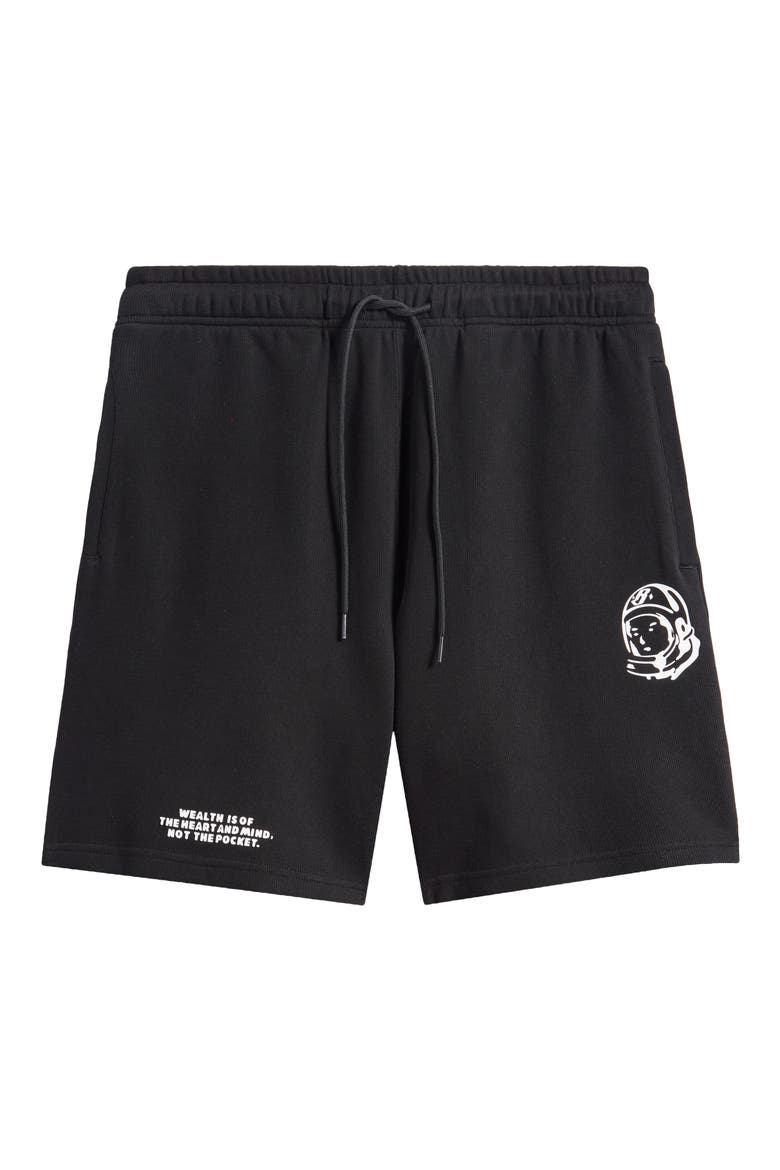BB Helmet Cotton Drawstring Shorts, Alternate, color, BLACK
