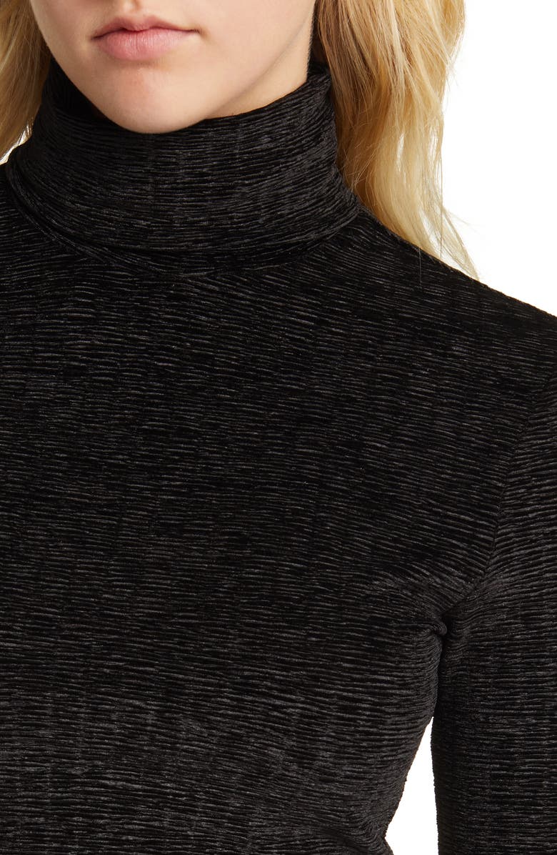 Open Edit Stretch Velvet Turtleneck, Alternate, color,