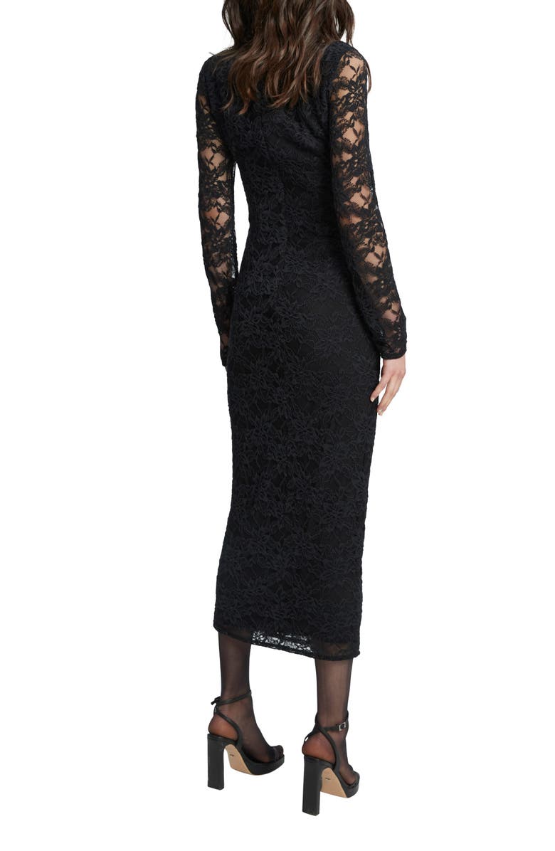Bardot Meghan Lace Long Sleeve Dress, Alternate, color, 