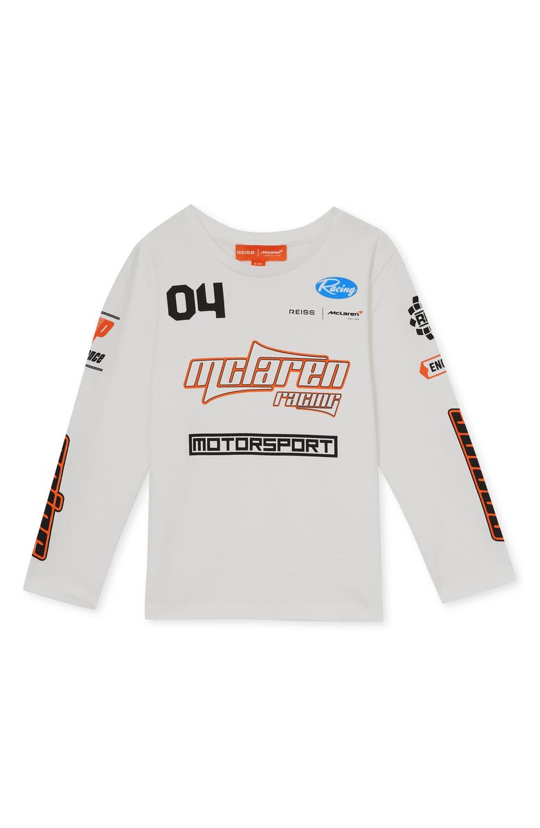 Reiss Kids' Oval Jr. Long Sleeve Cotton Graphic T-Shirt, Main, color,