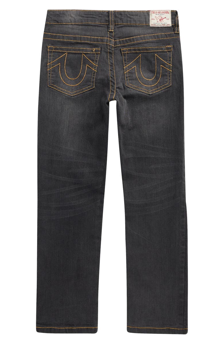 True Religion Kids' Embossed Pocket Straight Leg Jeans, Alternate, color, Irngy