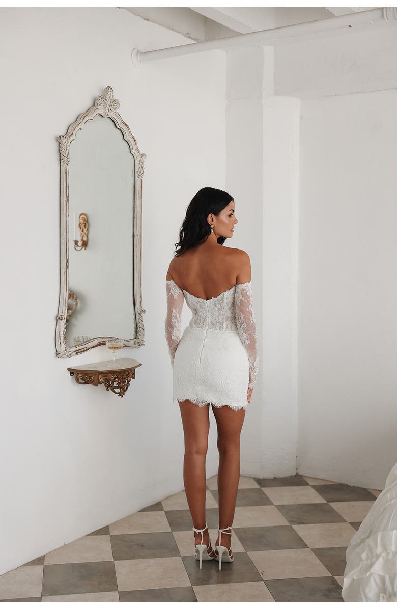 Untamed Petals Madeline Mini Dress, Alternate, color, Ivory