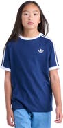 adidas Kids' 3-Stripes Ringer T-Shirt