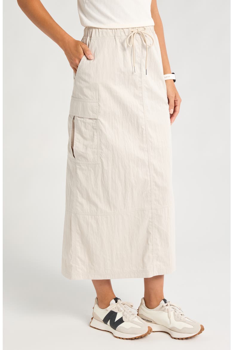 Boundless Cargo Maxi Skirt, Alternate, color, GREY MOONBEAM