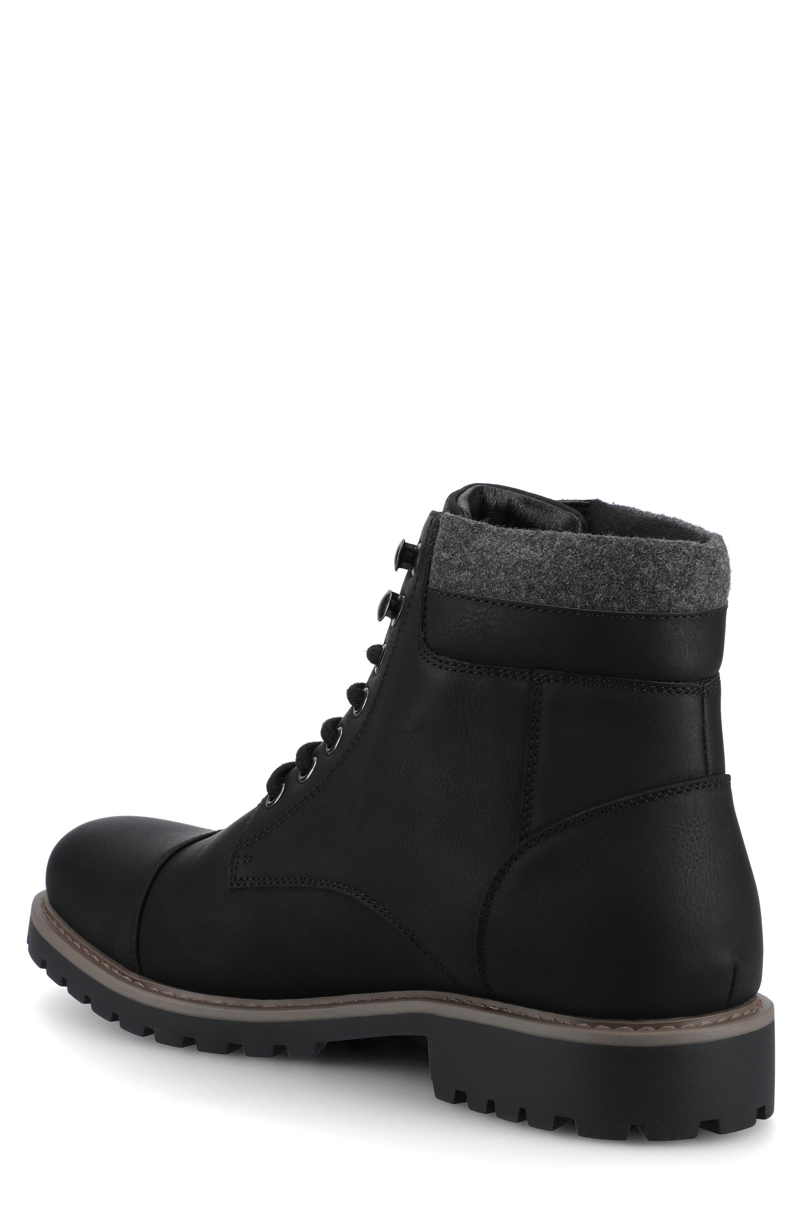 VANCE CO Yukkon Lace-Up Boot, Alternate, color, Black