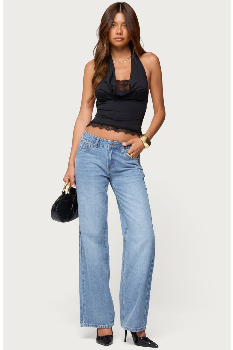 Holly Mid Rise Straight Leg Jeans, Alternate, color, LIGHT-BLUE