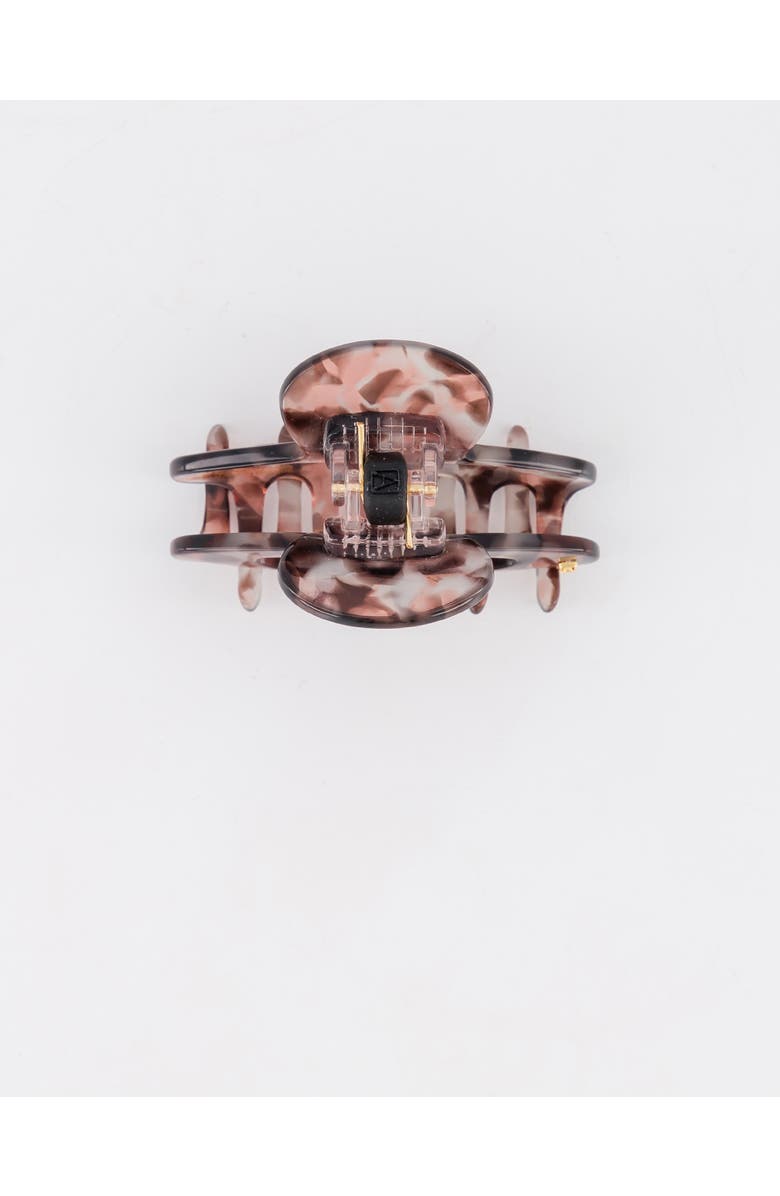 Alexandre de Paris Composition Small Acetate Hair Clip, Alternate, color, Marble Rose And Grey