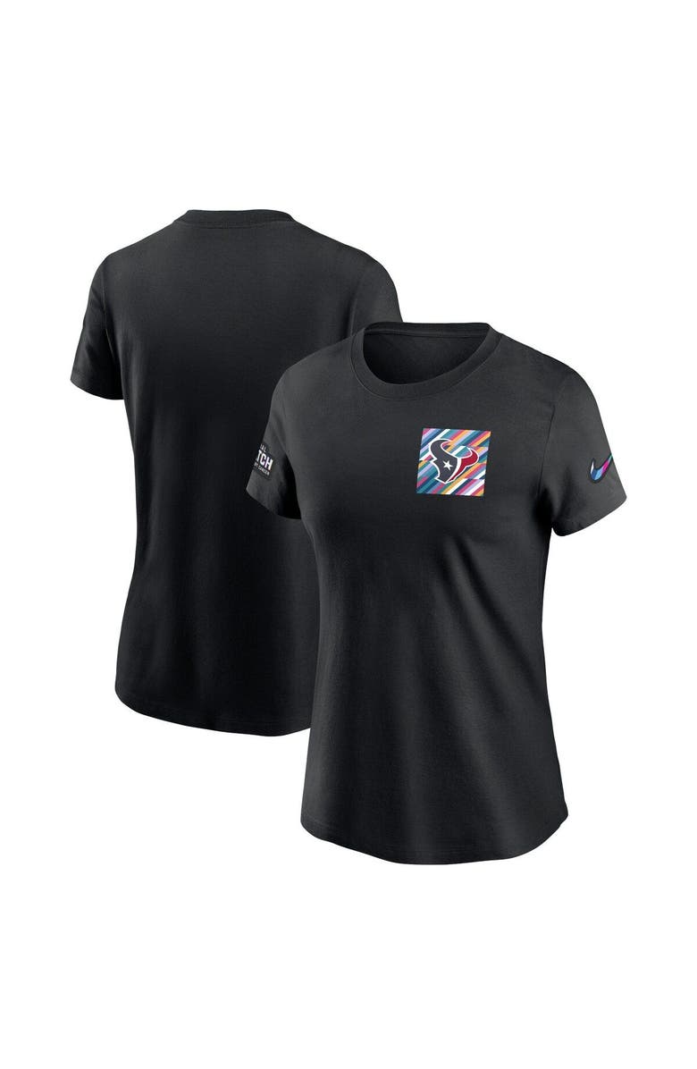 Nike Women's Nike  Black Houston Texans 2023 NFL Crucial Catch Sideline Tri-Blend T-Shirt, Main, color, Black