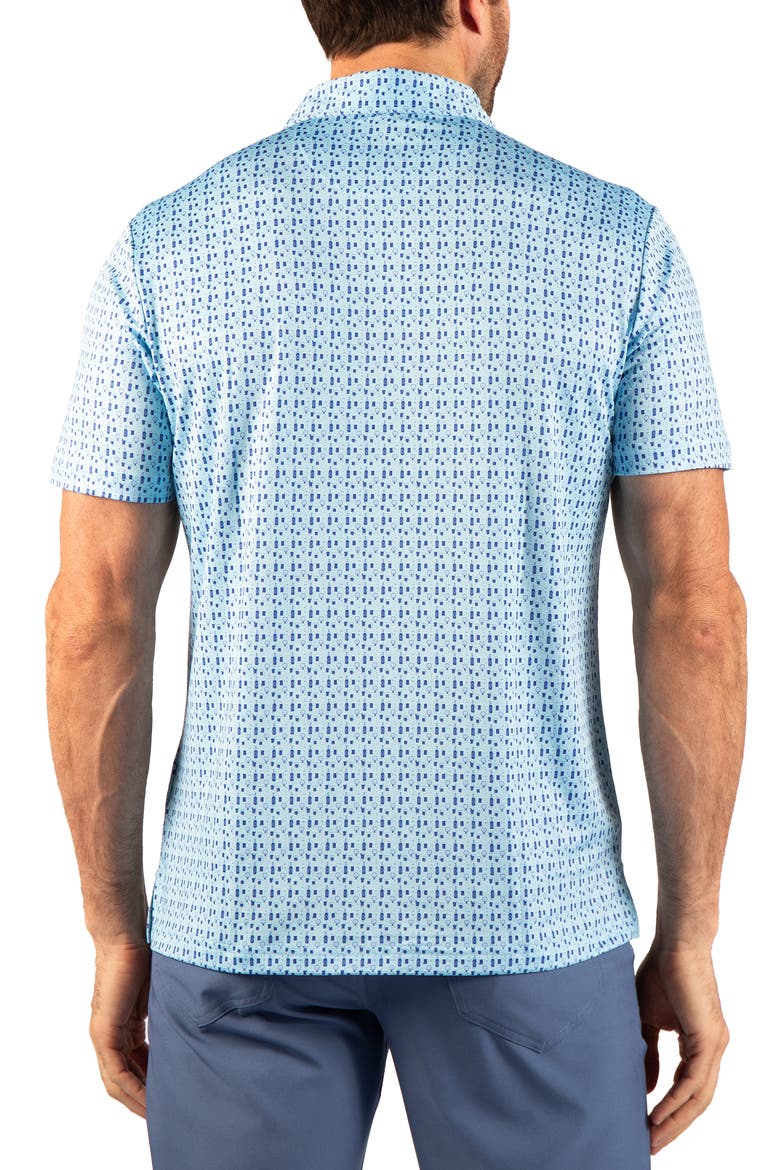 Bottoms Up Performance Polo, Alternate, color, AQUA