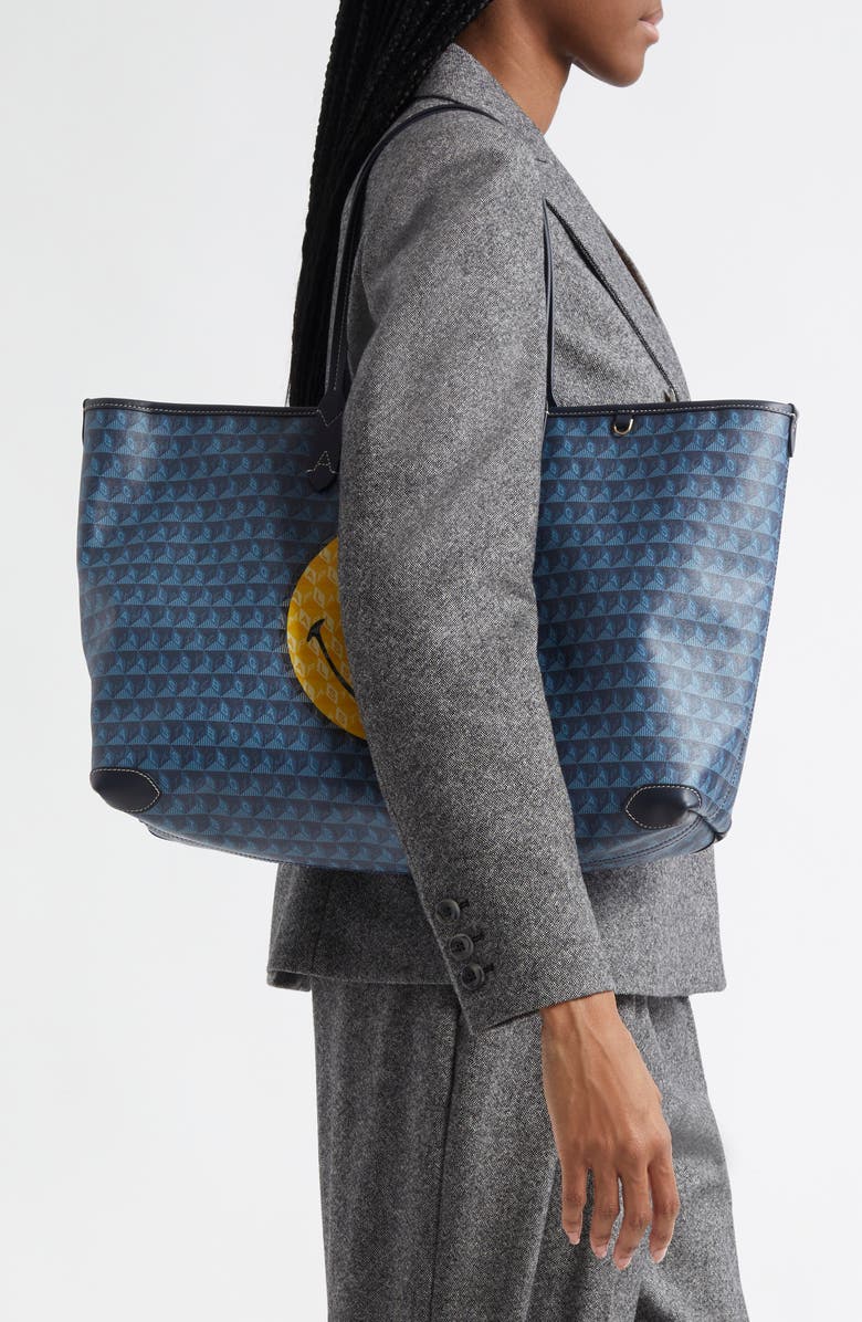 Anya Hindmarch I Am a Plastic Bag Wink Tote, Alternate, color,