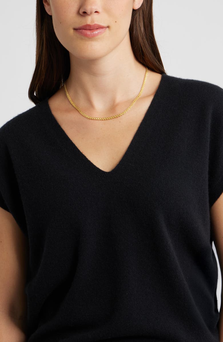 Nordstrom Demi Fine Woven Chain Necklace, Alternate, color, 14K Gold Plated