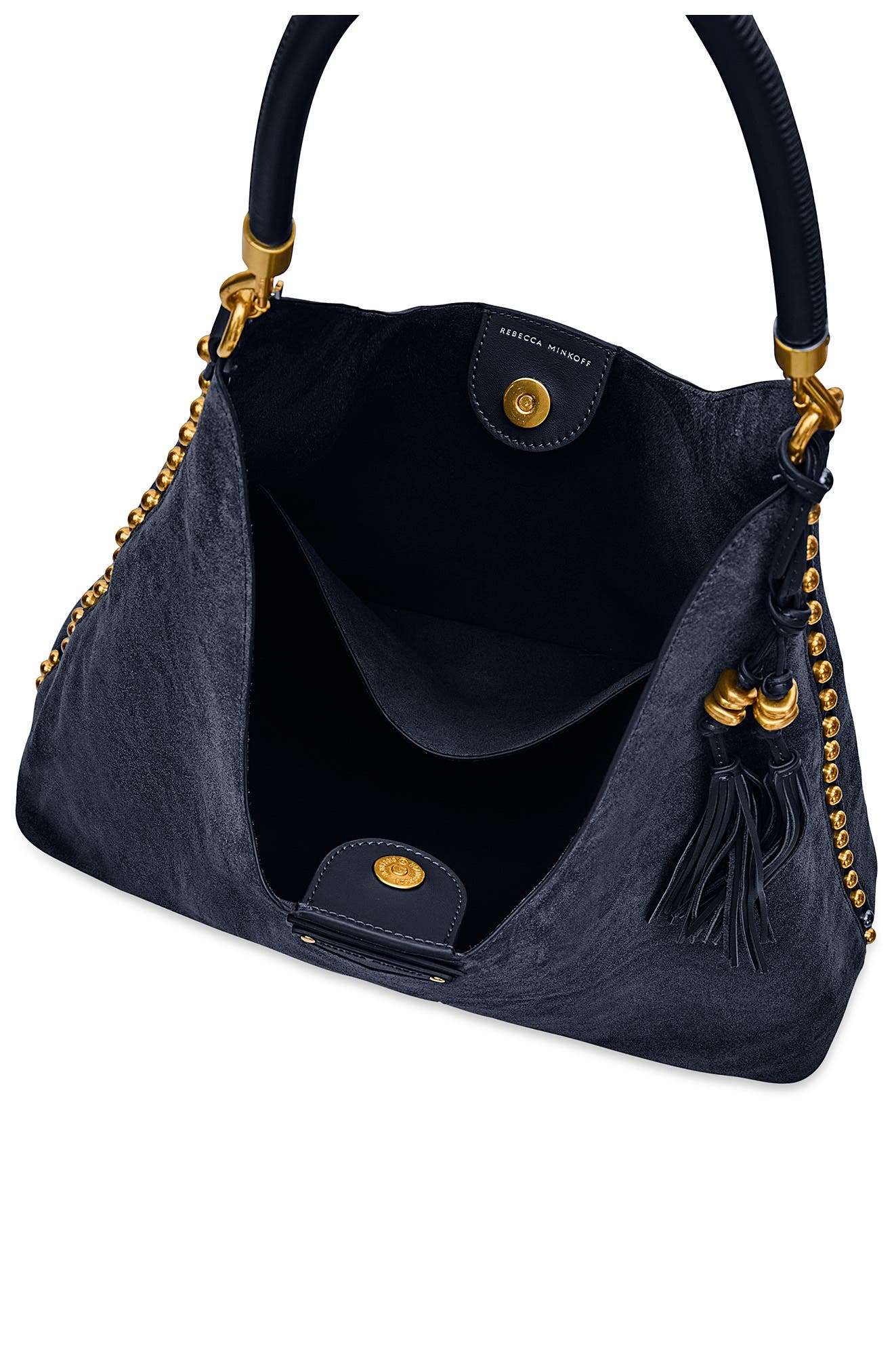 Nolita Leather Hobo, Alternate, color, MIDNIGHT BLUE