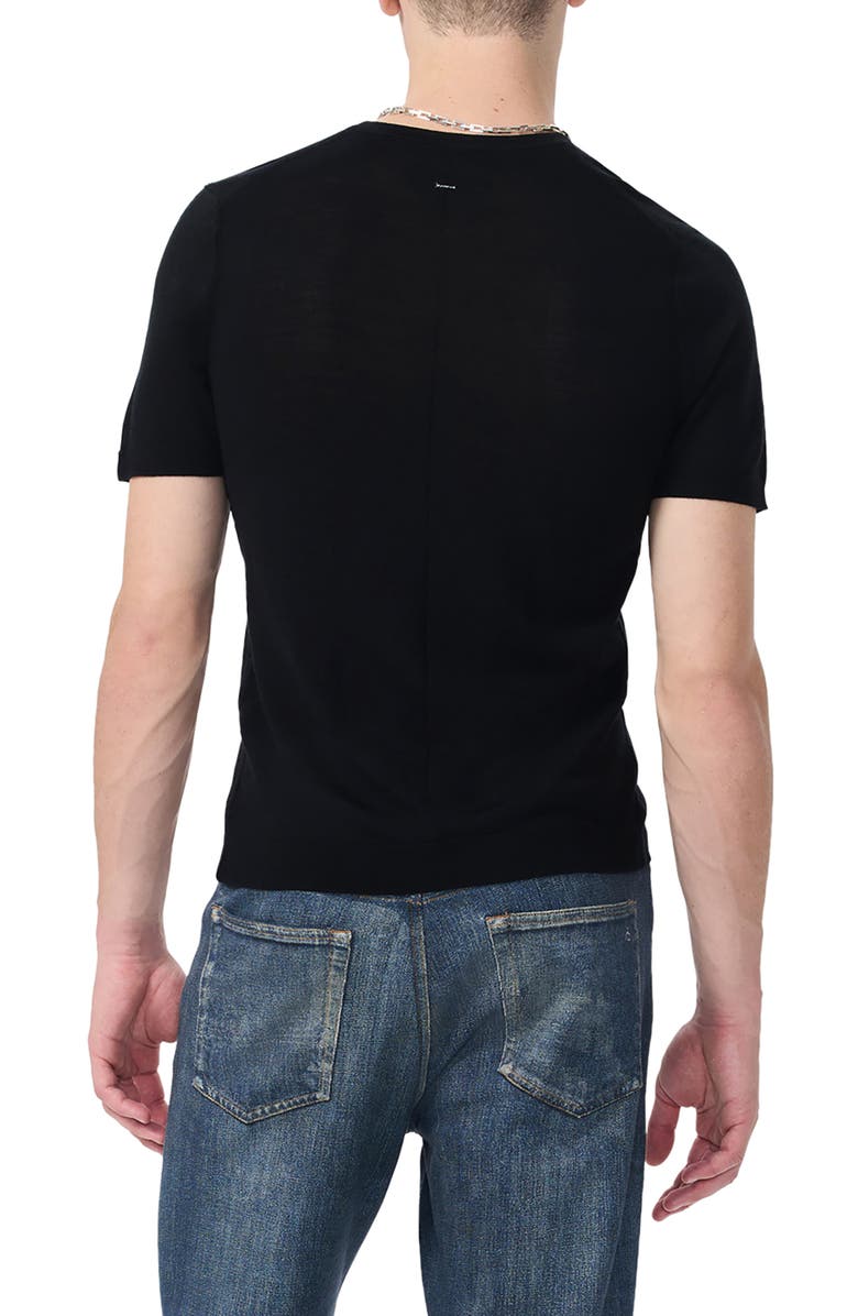 rag & bone Aulton Wool Blend T-Shirt, Alternate, color, Black