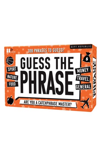 Gift Republic Guess The Phrase Game In Orange