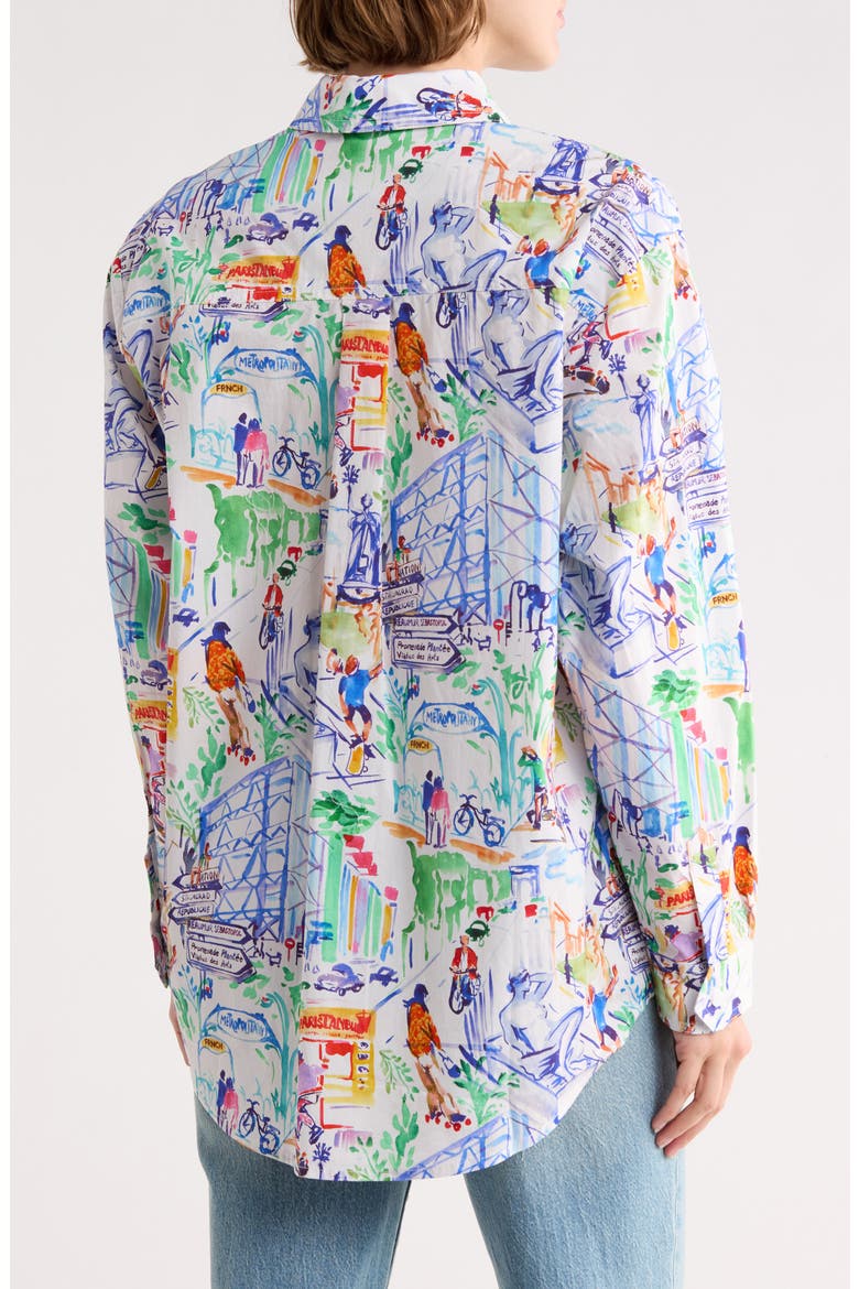 Carla Woven Shirt, Alternate, color, FRENCH AREA