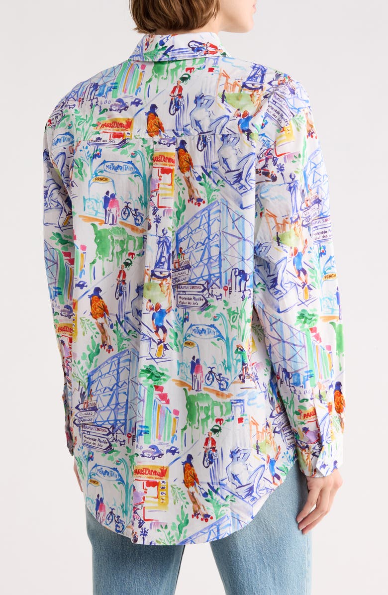 FRNCH Carla Woven Shirt, Alternate, color, French Area