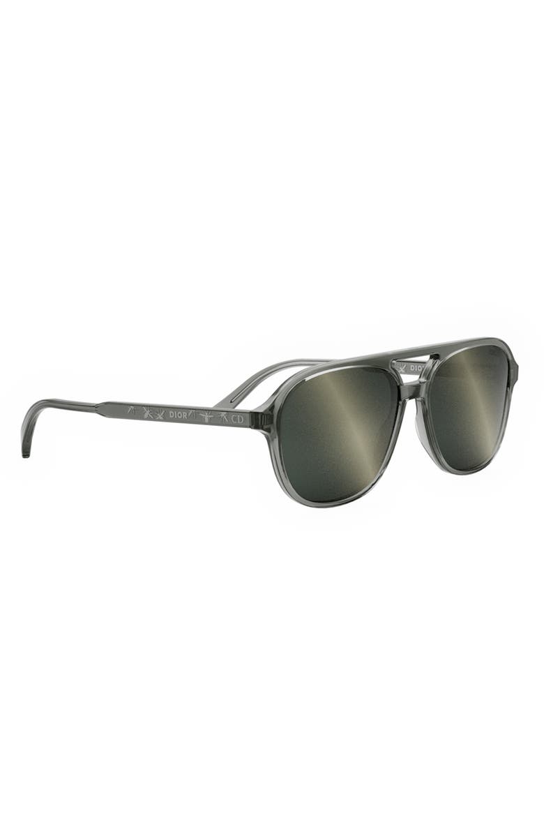 DIOR InDior N1I 57mm Navigator Sunglasses, Alternate, color, 