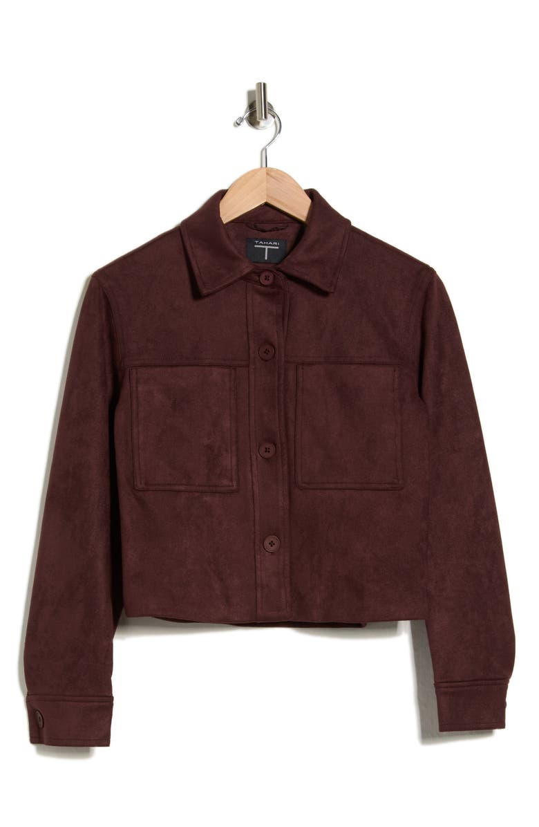 Crop Faux Suede Jacket