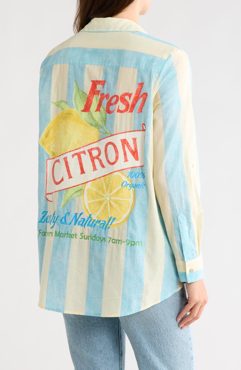 DR2 by Daniel Rainn Postcard Button-Up Shirt, Alternate, color,