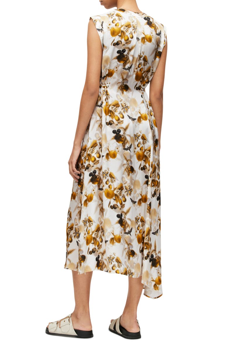 AllSaints Tate Soleil Print Sleeveless Shirtdress, Alternate, color, Ochre Yellow