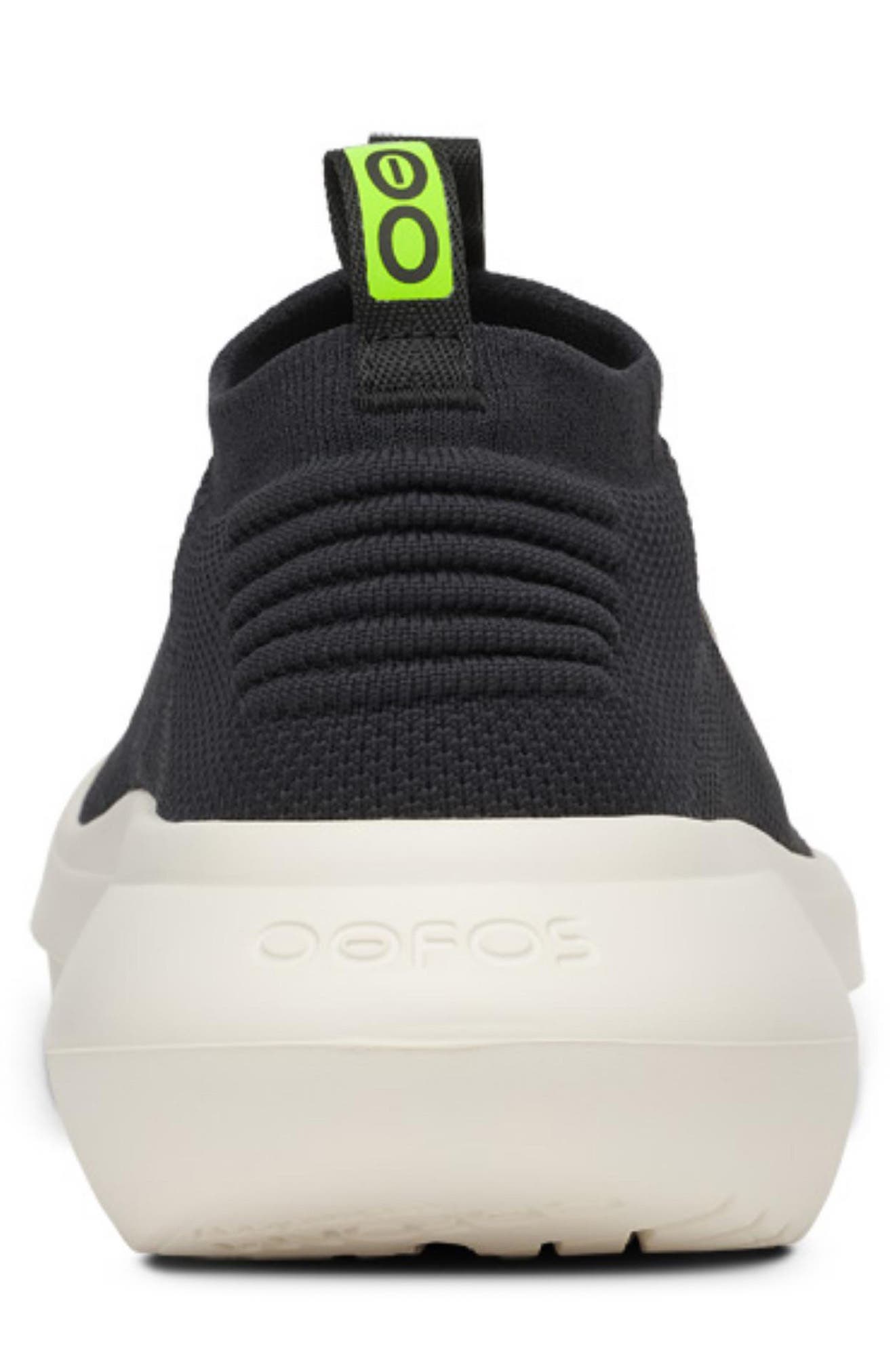 Oofos Oomy Zen Mens Size 13 Black White Slip On Shoes OOFOS Men main image 3