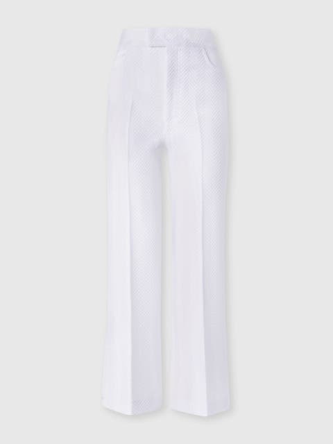 Tailored Pants With Zigzag Pattern