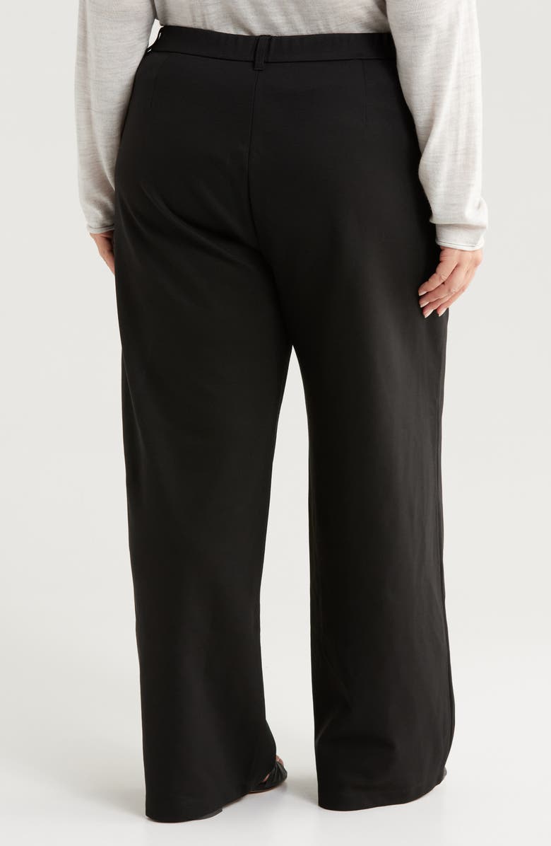 Eileen Fisher Wide Leg Pants, Alternate, color, Black