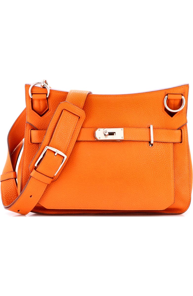 Pre-Owned Hermes Jypsiere Bag Clemence 31, Main, color, Orange H
