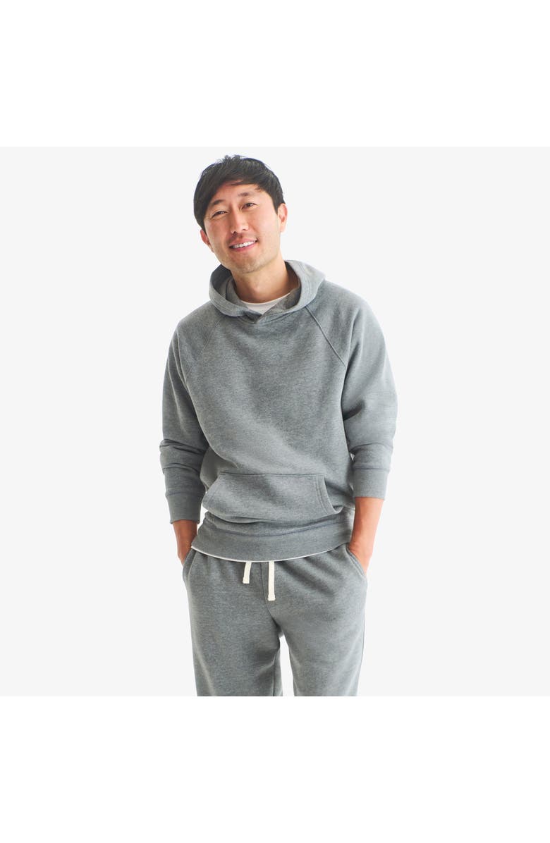 Primary Adult Cozy Fleece Pullover Hoodie, Alternate, color, Heather Black